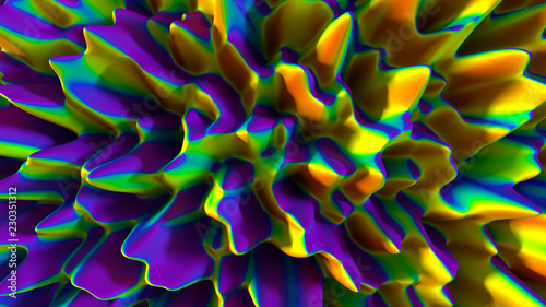 Abstract colorful background 3D illustration