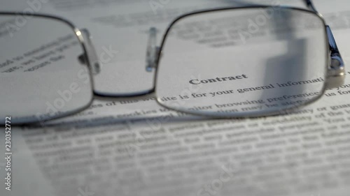 Contractual document legally binding terms of conditions law conceptual