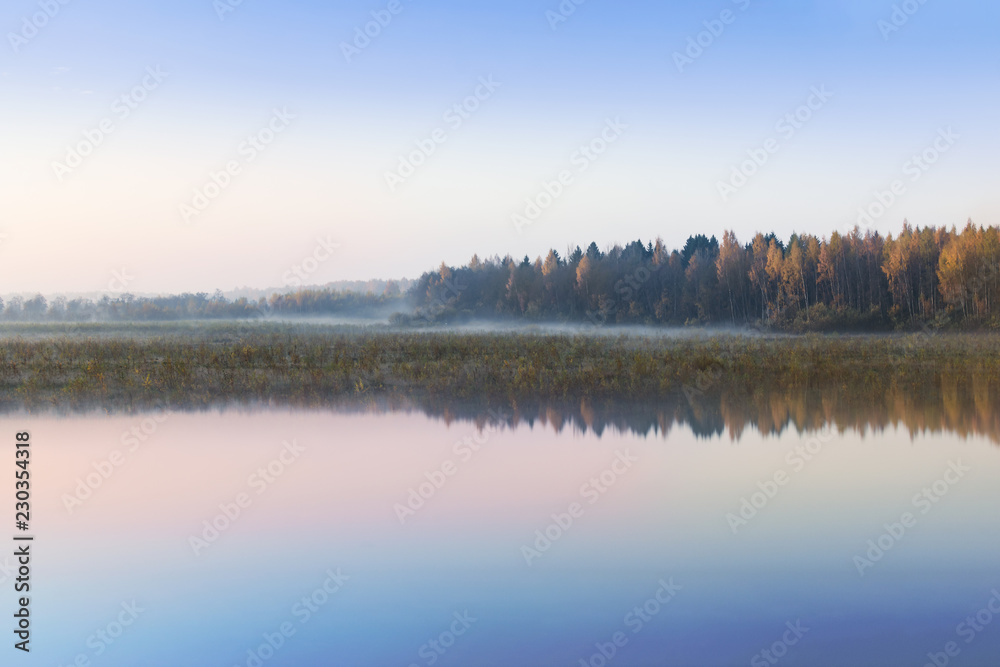 Dawn at the lake