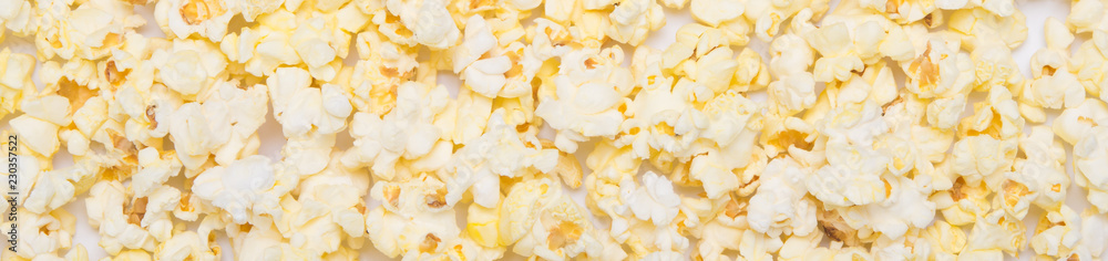uncovered fried popcorn, close up as background uncovered fried popcorn, close up as background