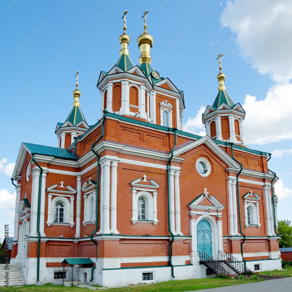 Fototapeta premium The Assumption Brusensky convent, Kolomna, Moscow region, Russia. The Cathedral of the Exaltation of the Holy Cross