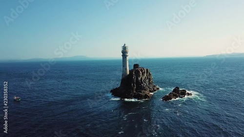 Above the Fastnet lighthouse