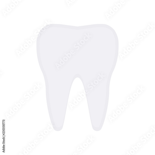 tooth icon in flat style isolated vector illustration on white transparent background