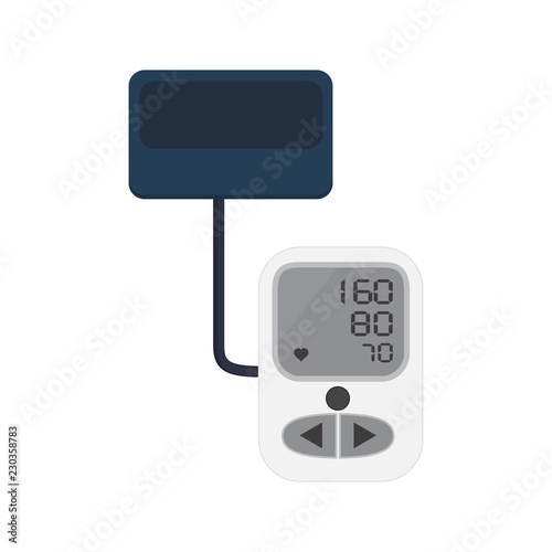 pressure icon in flat style isolated vector illustration on white transparent background