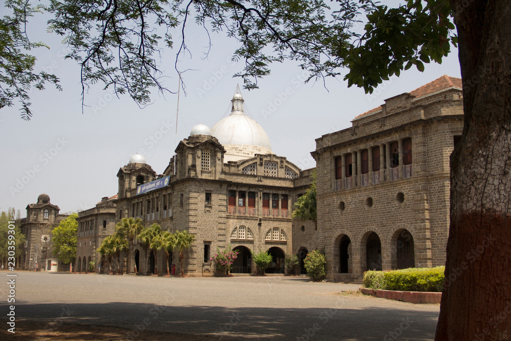 Side view of Mahatma Phule Agriculture College, Pune, India