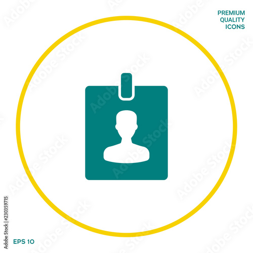 Badge symbol icon. Graphic elements for your design