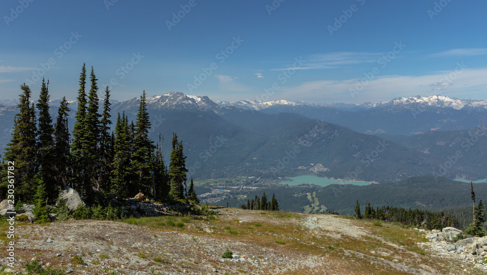 View of Whistler from the top of Whistler Mountain