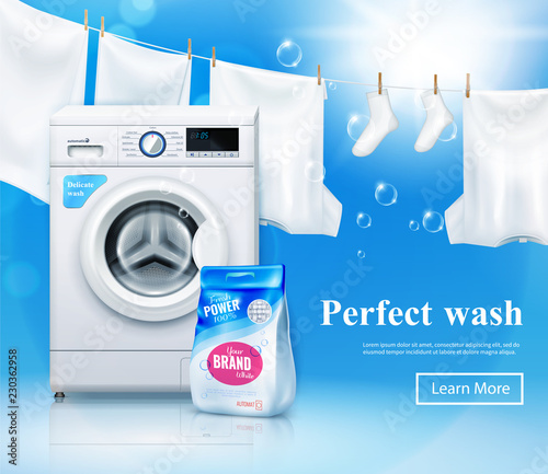 Laundry Detergent Advertising Background