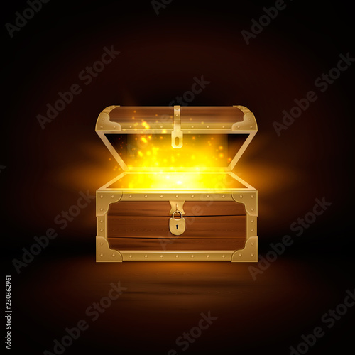 Wooden Chest Shine Composition