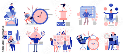Time Management Flat Set 