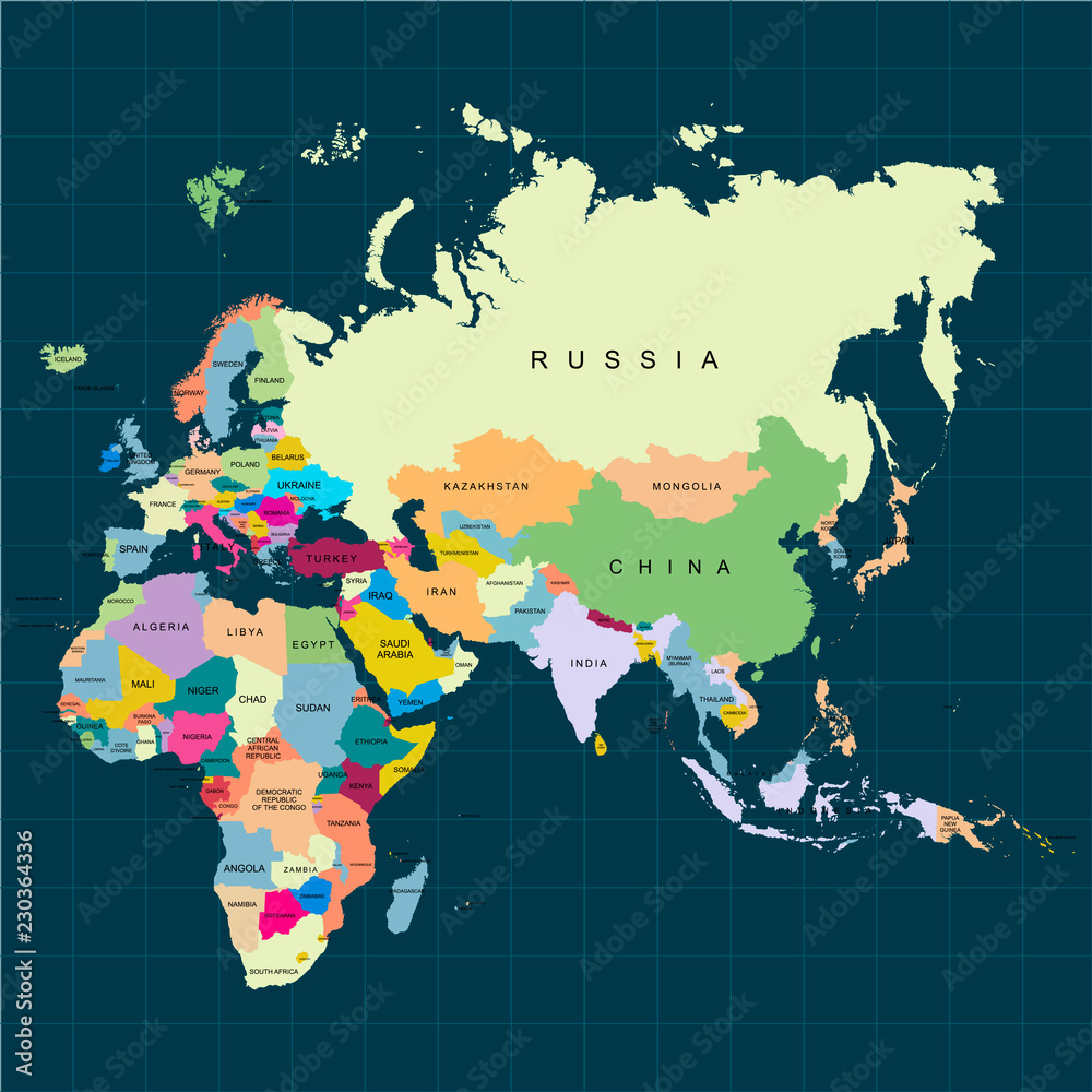Map Of Europe And Asia And Africa Map Of Europe And Asia And Africa