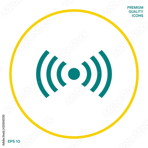 Internet connection icon. Graphic elements for your design
