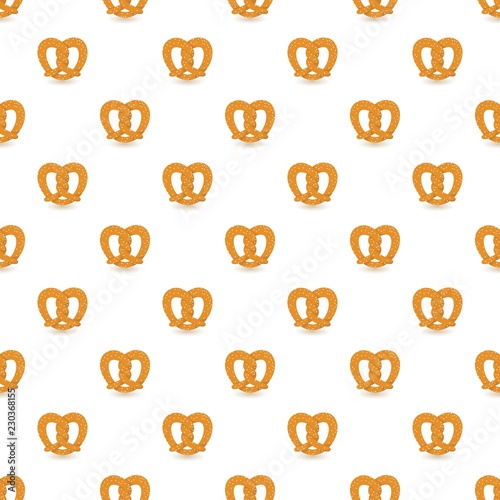 Salt pretzel pattern seamless repeat background for any web design