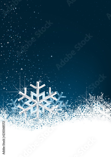 Christmas Background with S...