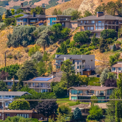 Hillside homes in Salt Lake City Utah