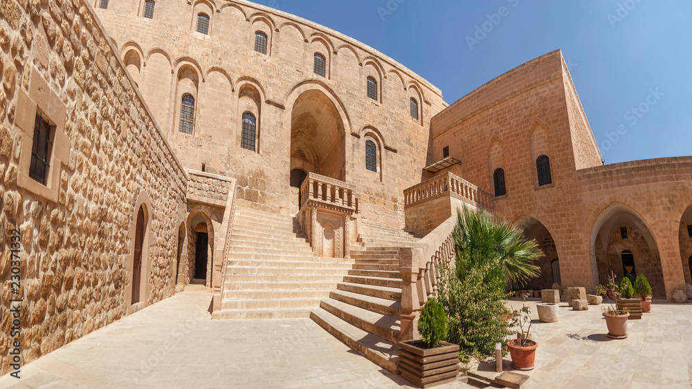 Deyrulzafaran Syriac Monastery in Midyat Town, Mardin - Turkey