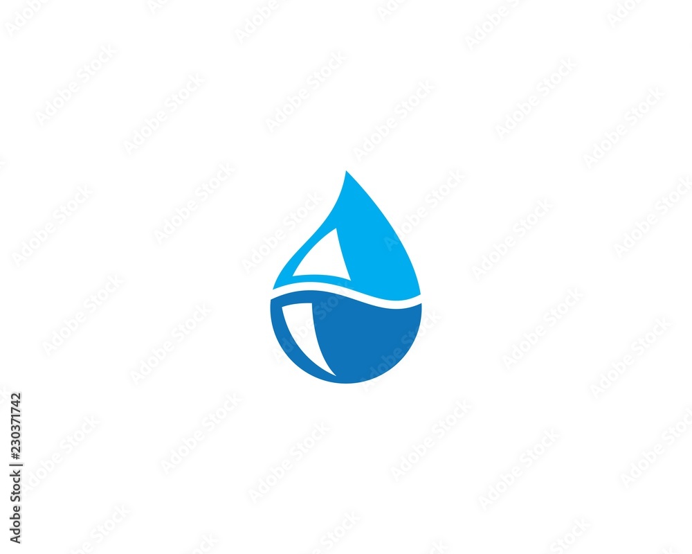 water drop Logo Template