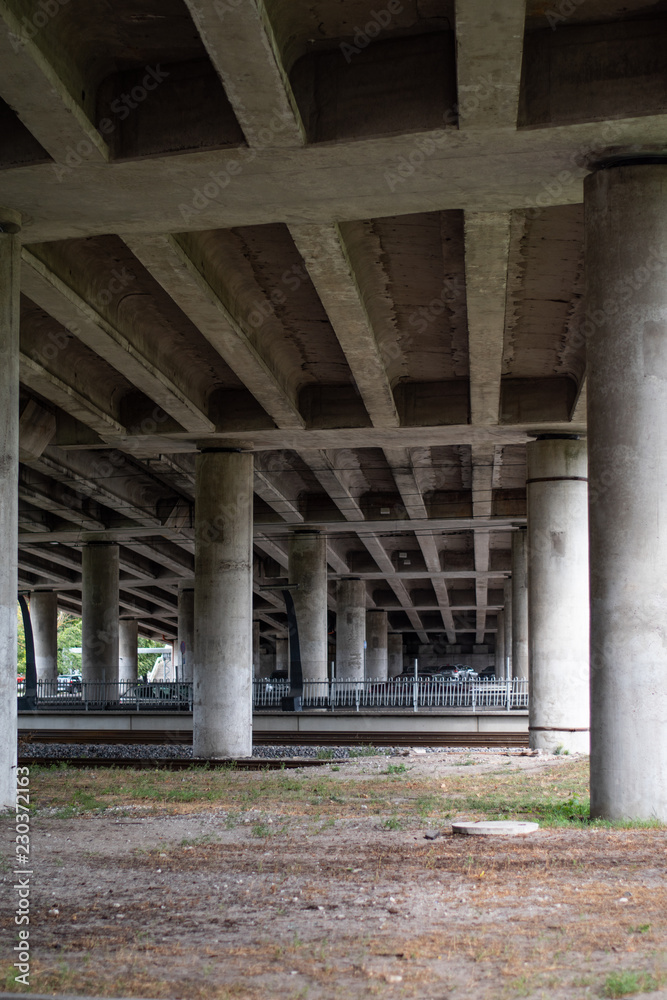 Under a bridge 