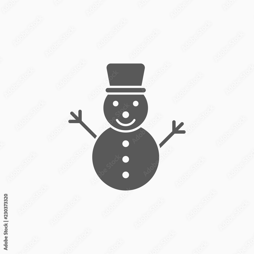 snowman icon, snowman vector snowman icon, snowman vector