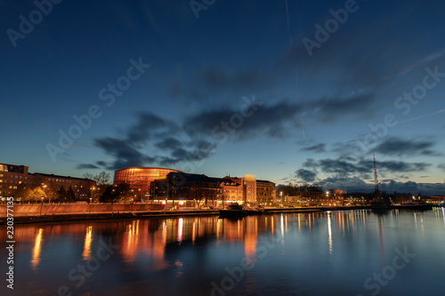 Evening in Liepaja, Latvia.