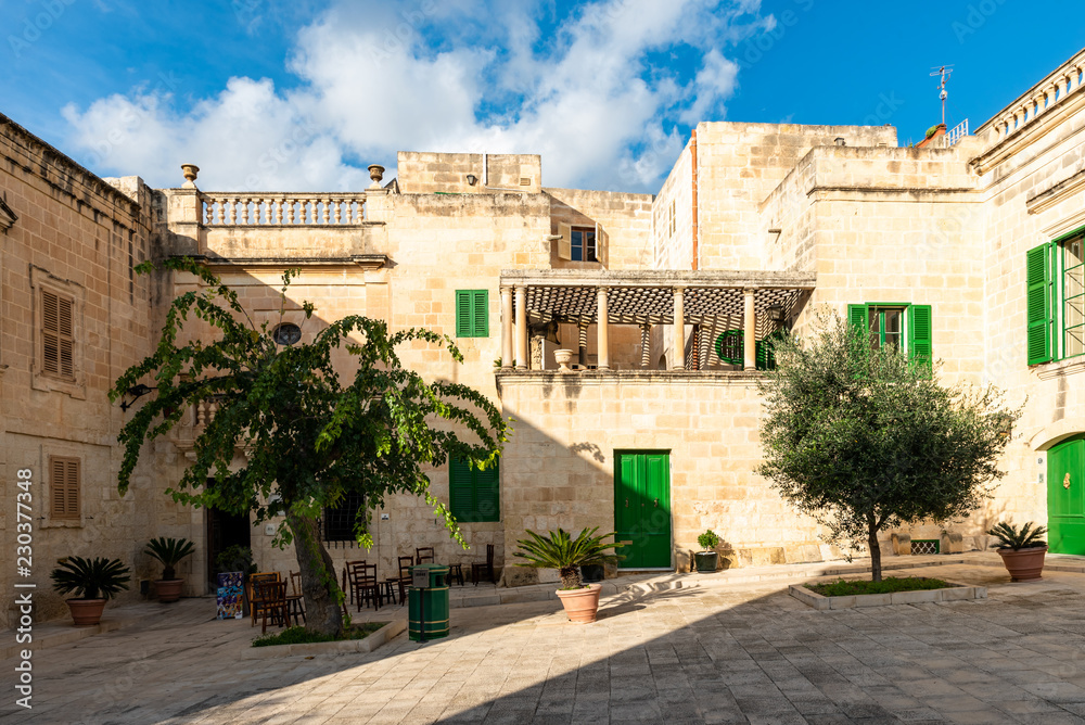 Historische Straße in Mdina Malta
