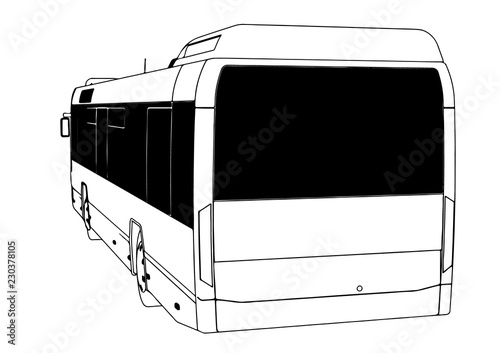 city bus vector