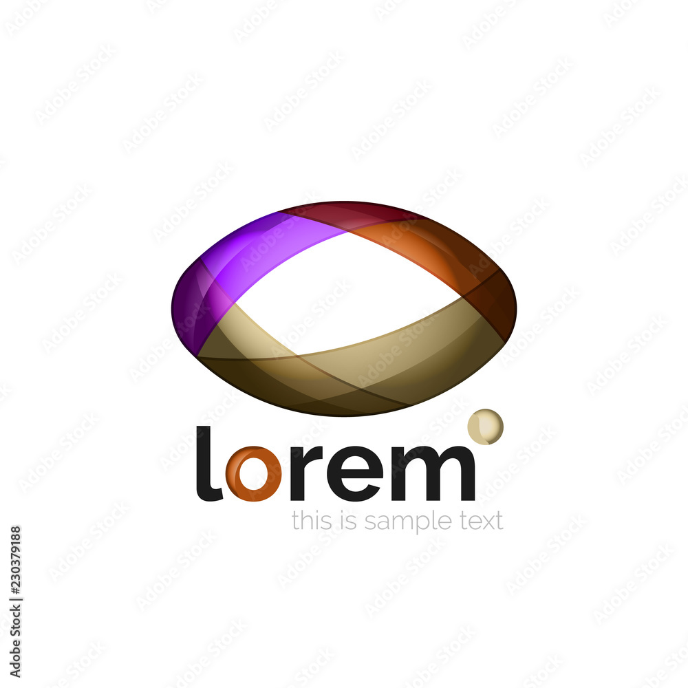 Abstract geometric business icon