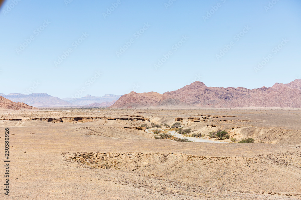 Luftaufnahme, Tsauchab Trockenfluss, Sossusvlei, Namib-Wüste