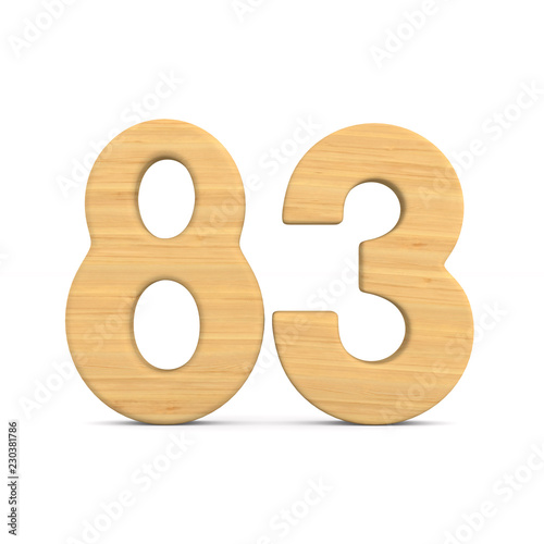 Number eighty three on whit...