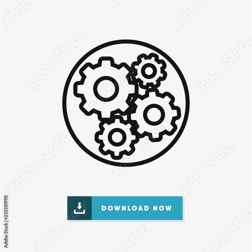Hierarchical structure vector icon