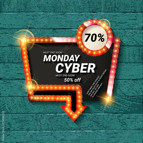 cCyber Monday movie style banner