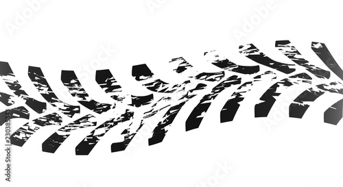 Single Tractor Tyre Mark