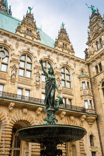 The statue of Hygieia in Hamburg