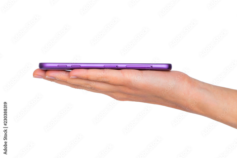 Close up of a woman hand and mobile smartphone Close up of a woman hand and mobile smartphone