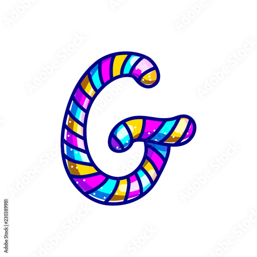 Carnival candy cane font