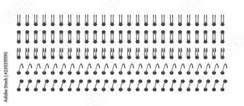 spiral for fastening sheets 