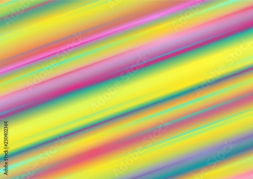 Abstract colourful holographic stripes minimal background