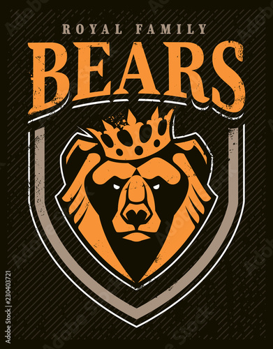 Bear Mascot Emblem Design