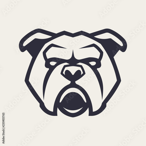 Bulldog Mascot Vector Icon