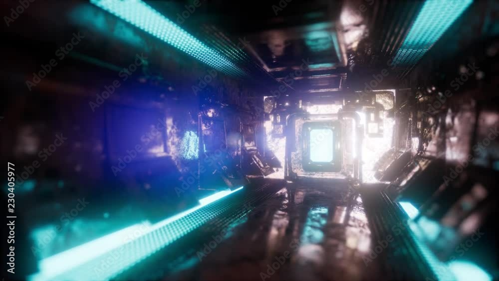 computer generated ride in a spaceship tunnel computer generated ride in a spaceship tunnel