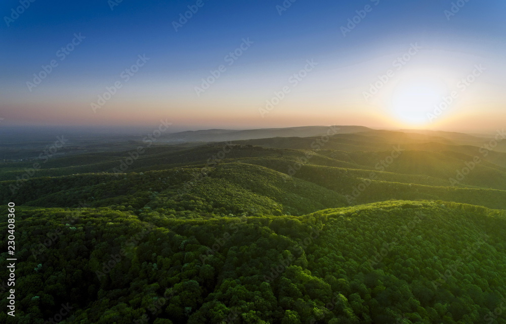 Fototapeta premium sunset in the mountains