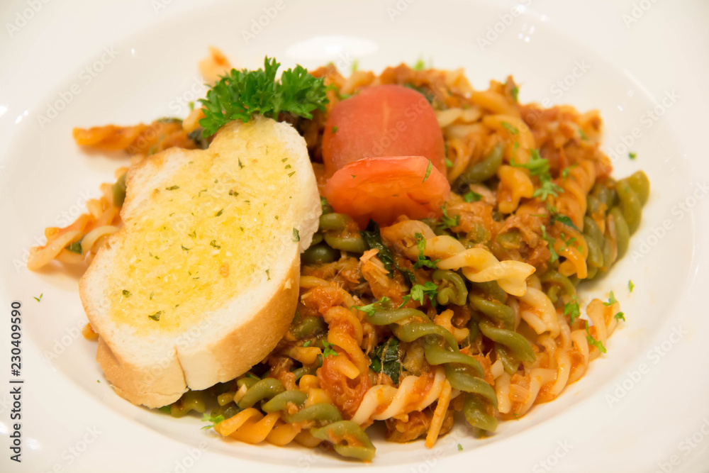 macaroni pasta in spicy tomato sauce macaroni pasta in spicy tomato sauce