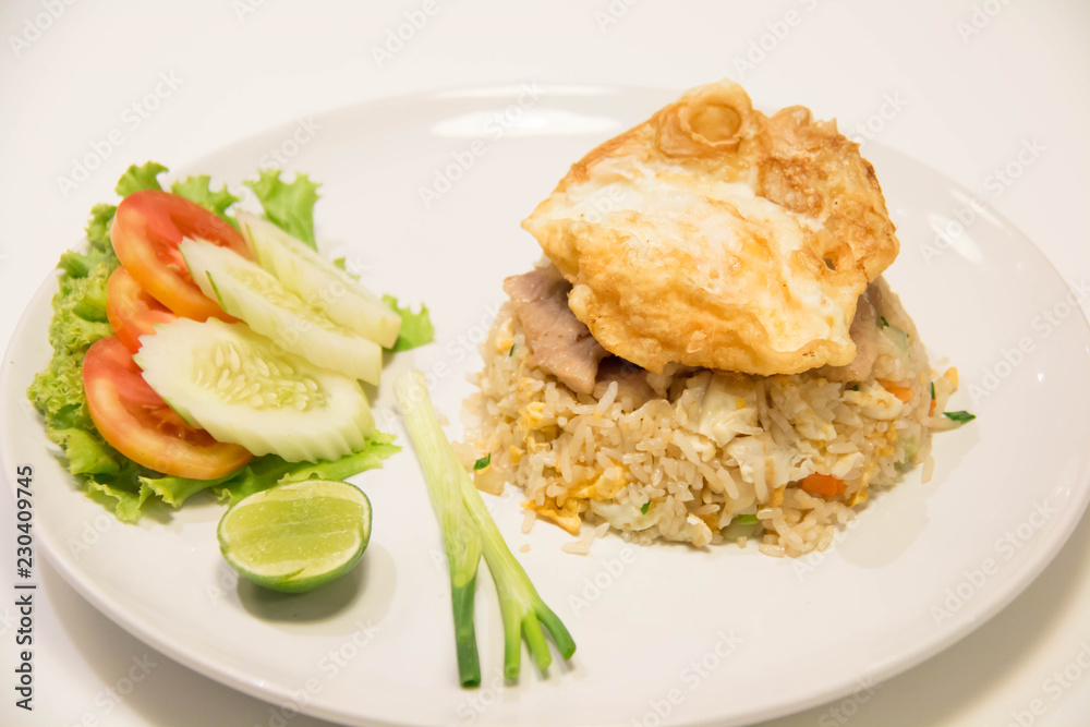 Fried rice with eggs Fried rice with eggs