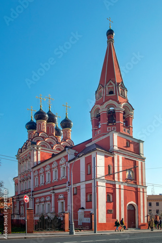 Church of St. Nicholas the Wonderworker on Bolvanovka near Taganka. Moscow