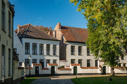 Beguinage of Bruges in Belgium