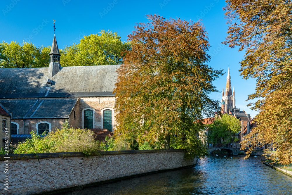 Fototapeta premium Beguinage of Bruges in Belgium