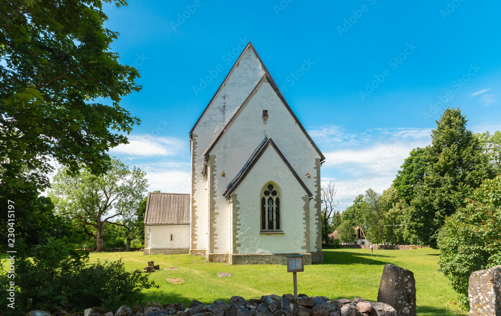 old church in muhumaa, estonia