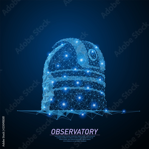 Observatory telescope, space exploration
