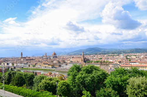 Panoramic view of Florence from Da Vinci Park