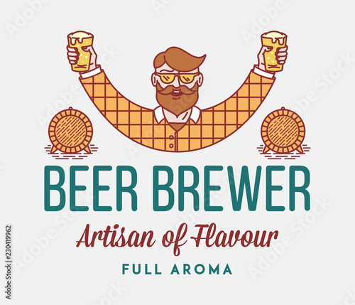 Beer brewer full aroma photo
